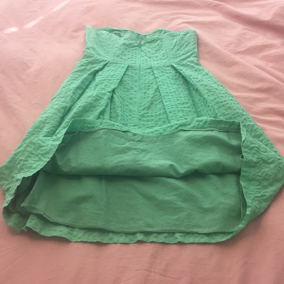 J. Crew green strapless cotton dress - Picture 6 of 6